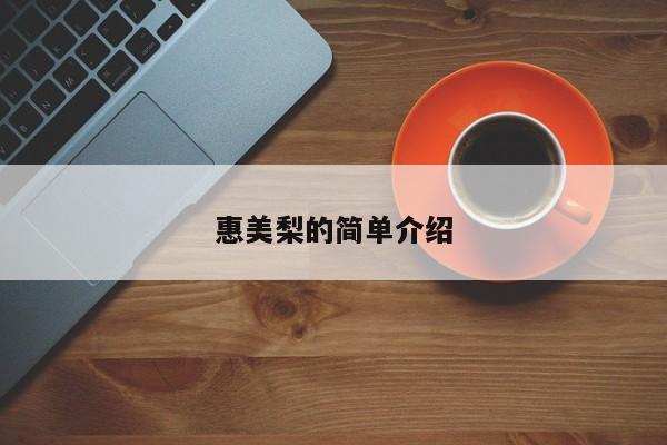 惠美梨的简单介绍