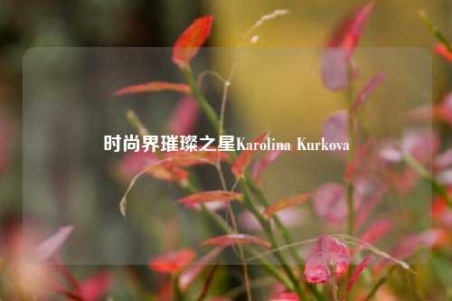 时尚界璀璨之星Karolina Kurkova